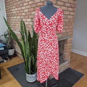 Leith Floral Wrap Dress NWOT